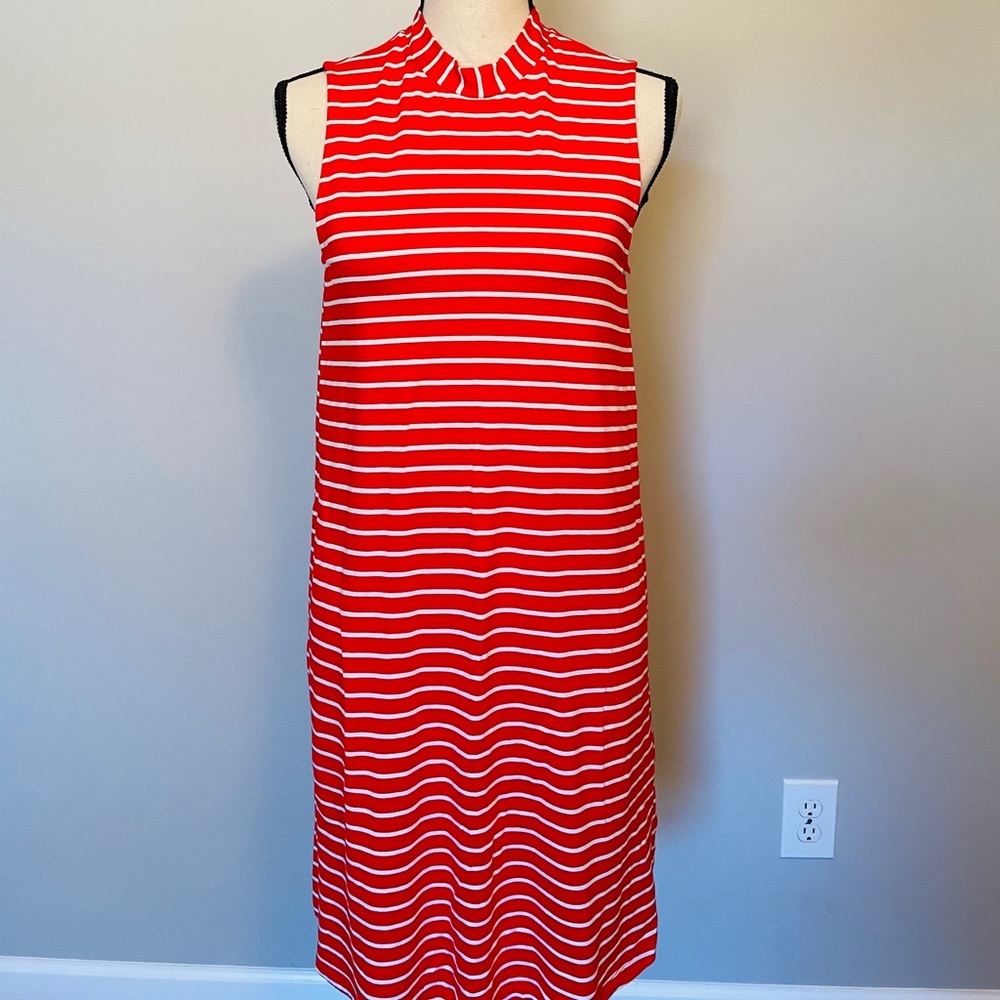J. Crew mock neck parachute 🪂 shift dress EUC
